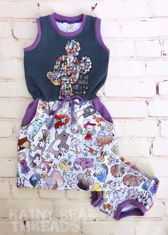 Doodle World Panel - Sash Fabrics- Jackie